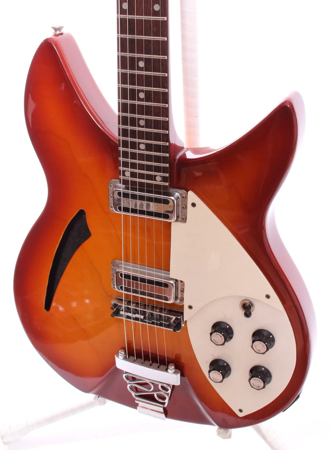 1980s Academy Rickenbacker 330 Replica jetglo - Image 3