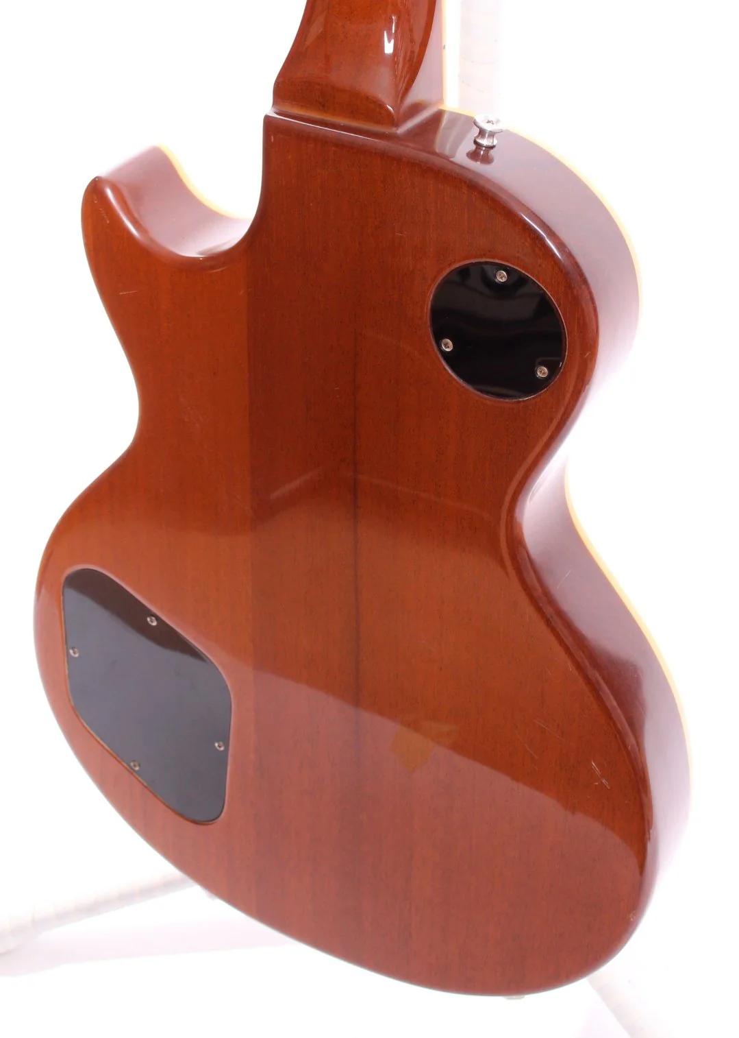 1980s Burny Les Paul Standard Flametop Reissue honey burst - Image 8
