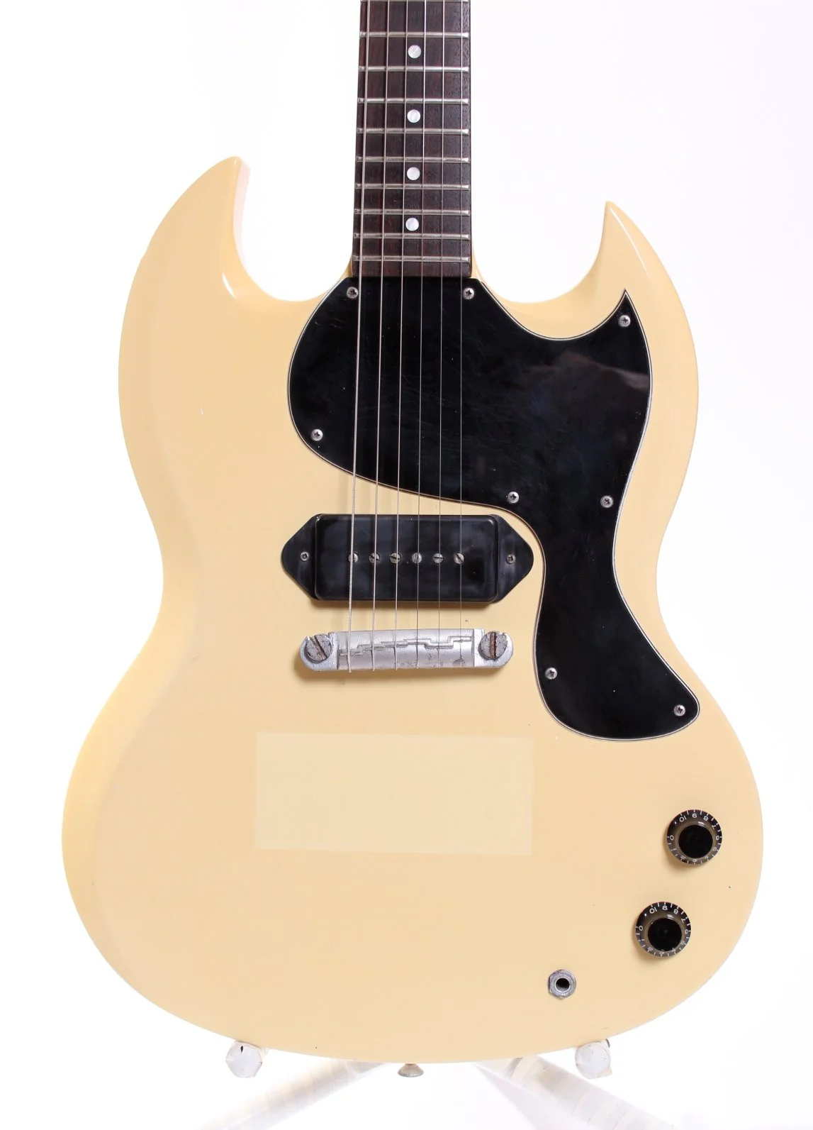 1980s Burny SG Junior "Rock N Roll Version" polaris white - Image 4