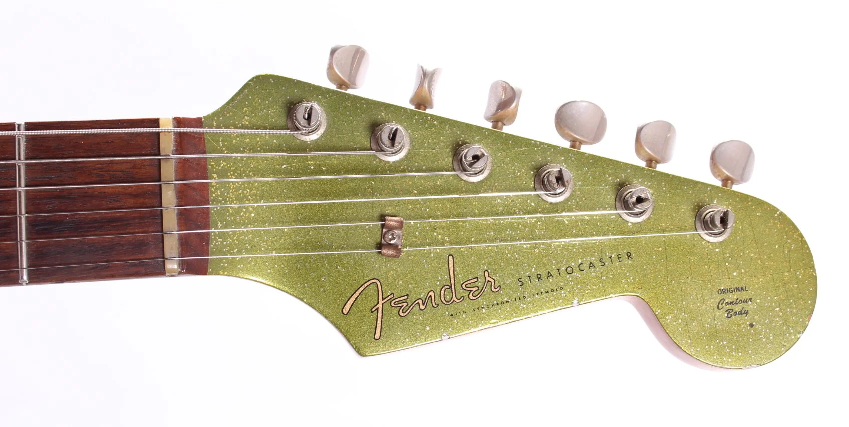 1980s Fender Stratocaster 62 Reissue green metallic - Image 5