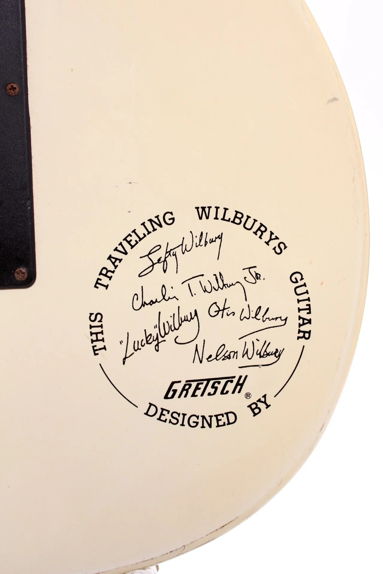 1980s Gretsch Traveling Wilburys TW300-T white - Image 8