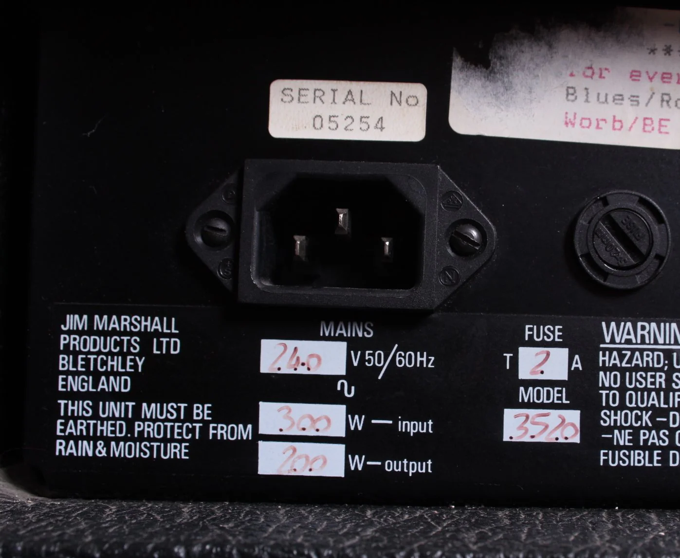 1980s Marshall 3520 Bass Head with 1510 JCM800 cabinet - Image 11