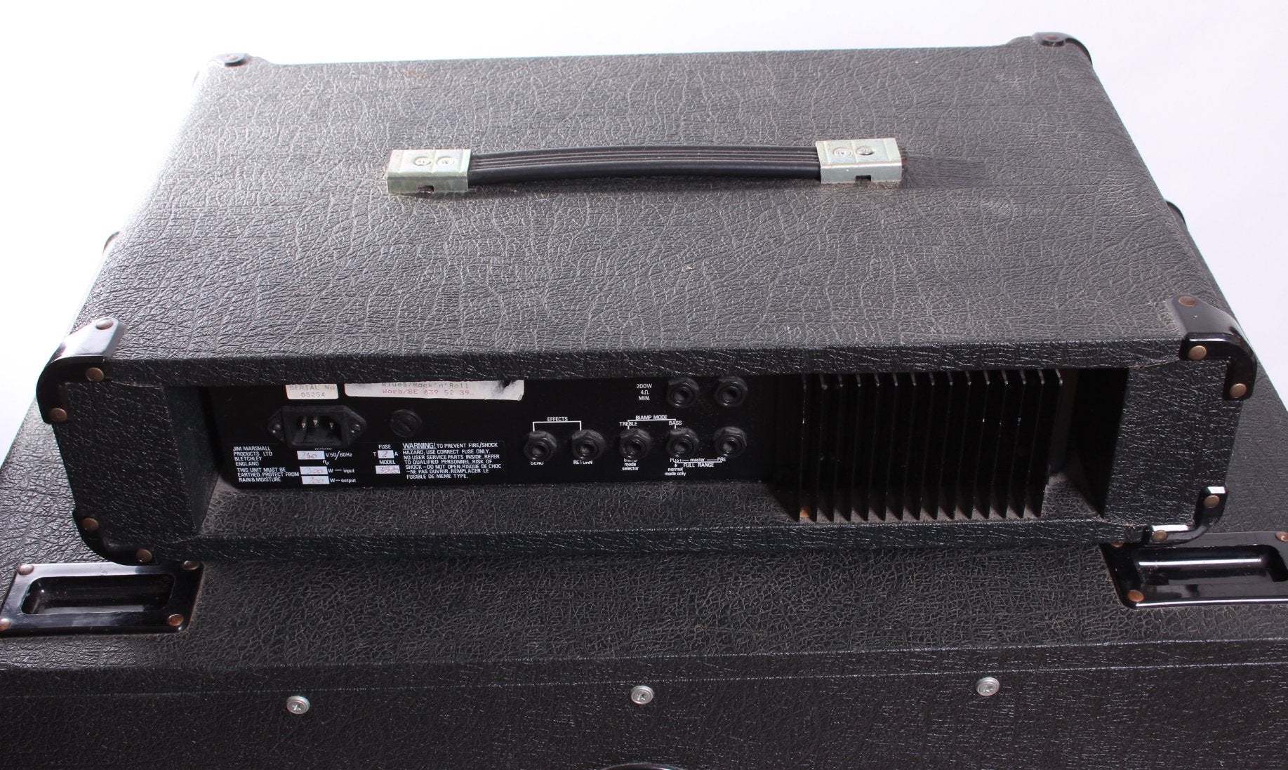 1980s Marshall 3520 Bass Head with 1510 JCM800 cabinet - Image 7