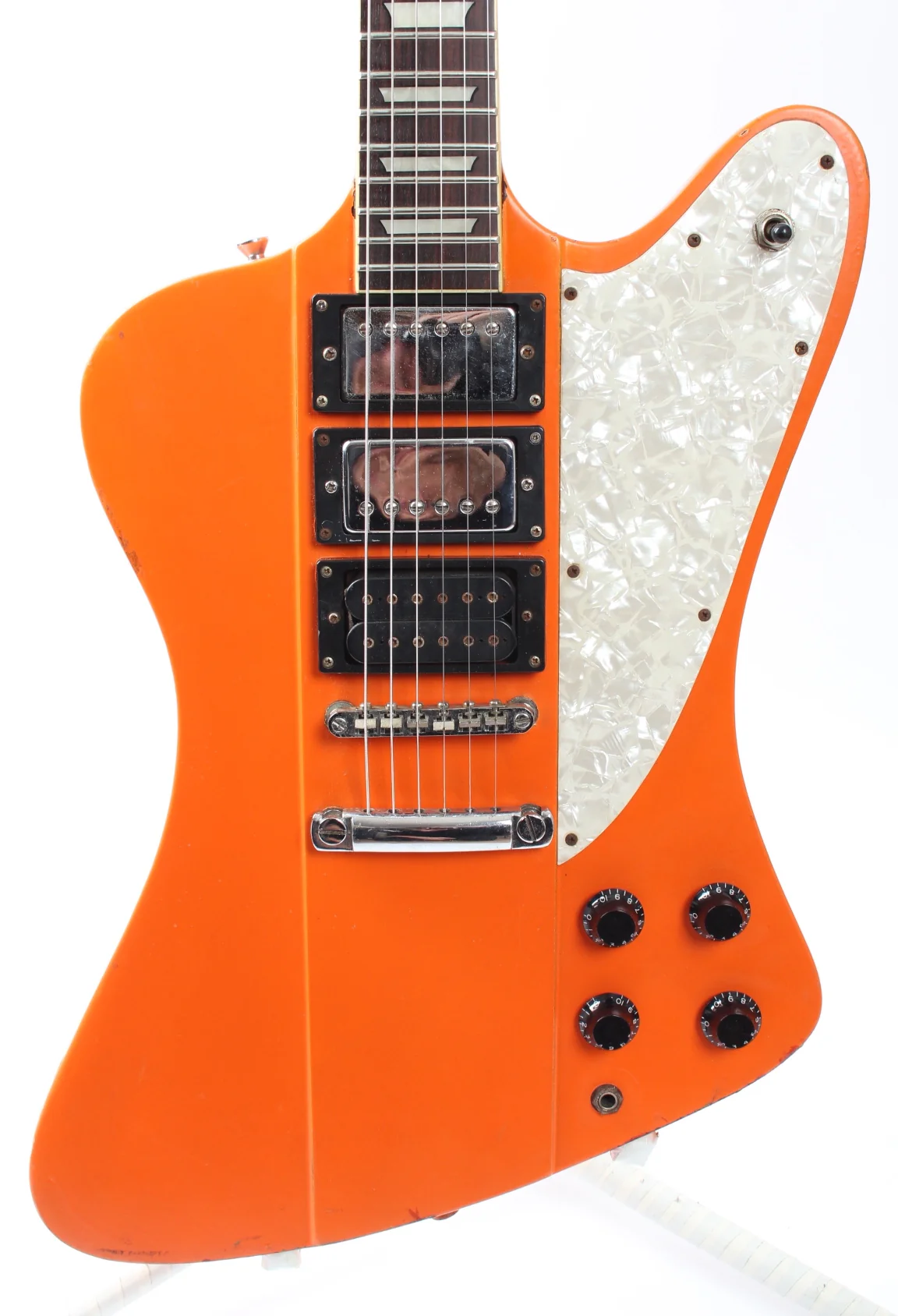 1980s Meriken by Samick Firebird 3x PU capri orange - Image 2