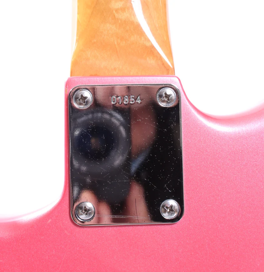 1980s Mystery Stratocaster '65 Reissue metallic pink - Image 11