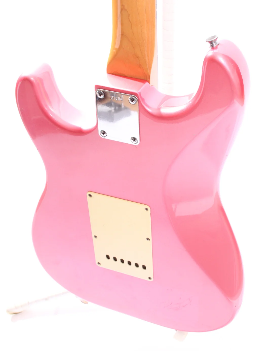 1980s Mystery Stratocaster '65 Reissue metallic pink - Image 8