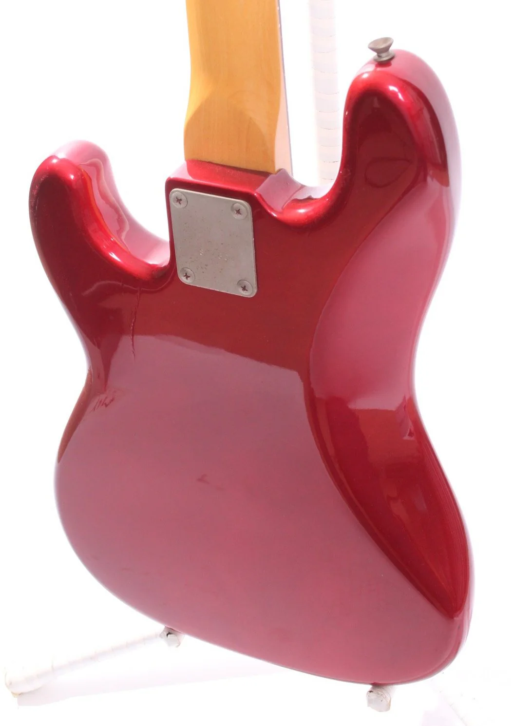 1981 Greco Super Sounds 32" Scale Precision Bass candy apple red - Image 8