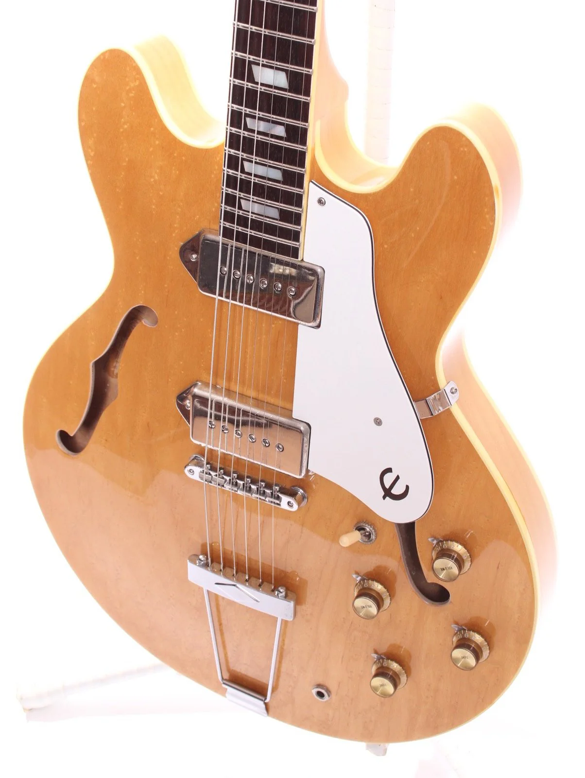 1982 Epiphone Casino natural tan label - Image 3