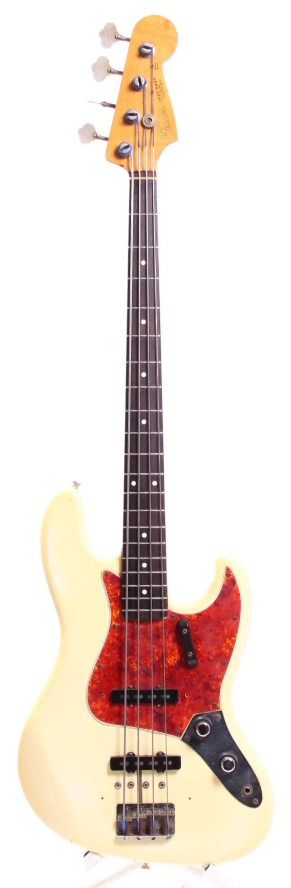 1982 Fender Jazz Bass 62 Reissue JB62-115 vintage white