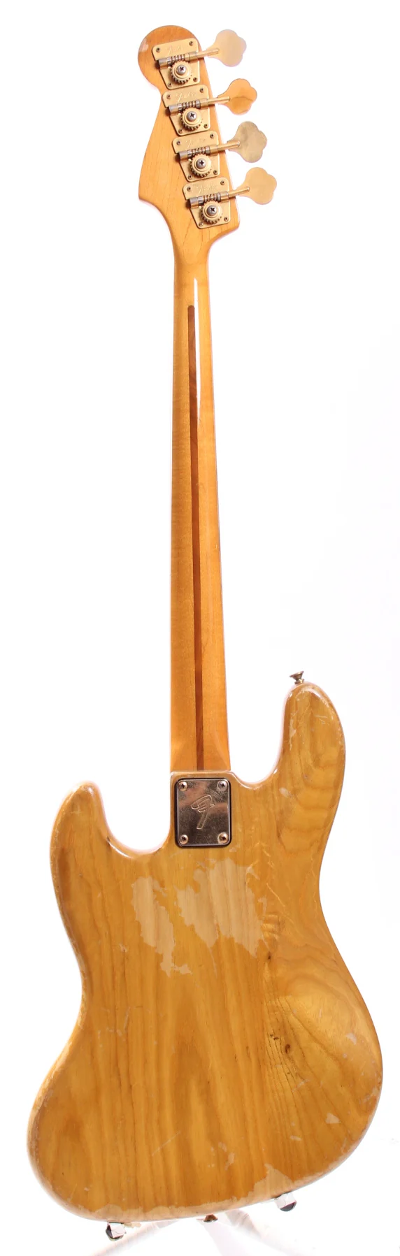 1982 Fender Jazz Bass all gold natural - Image 6