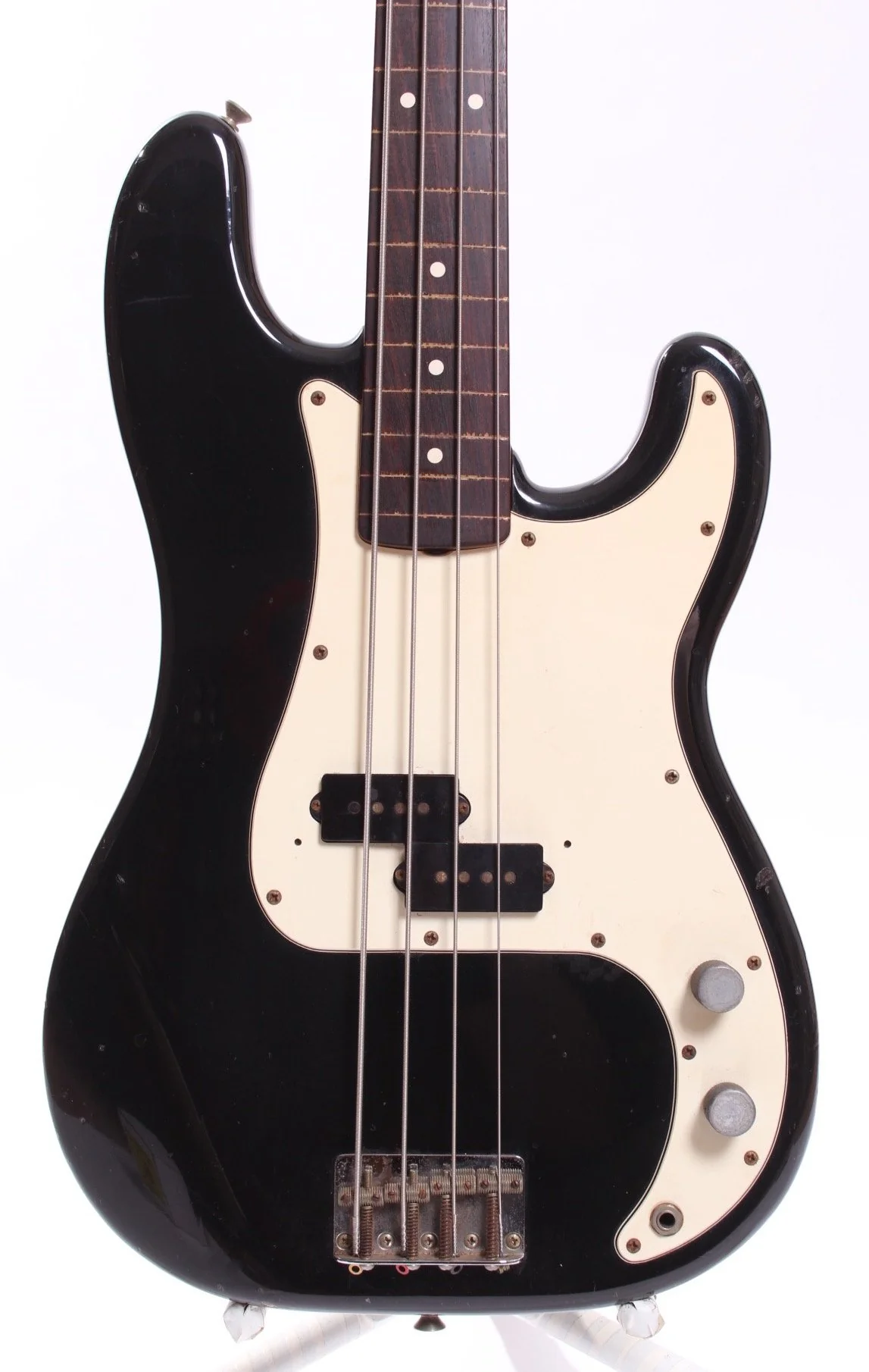 1982 Fender Precision Bass 62 Reissue fretless black - Image 2