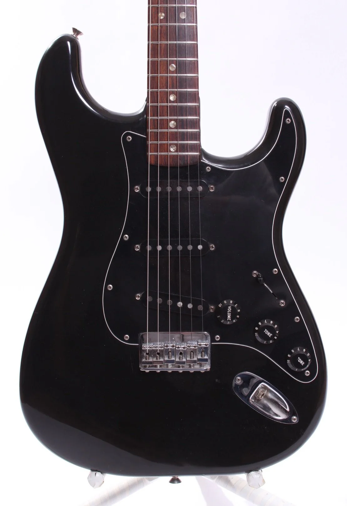 1982 Fender Stratocaster Hardtail black - Image 2