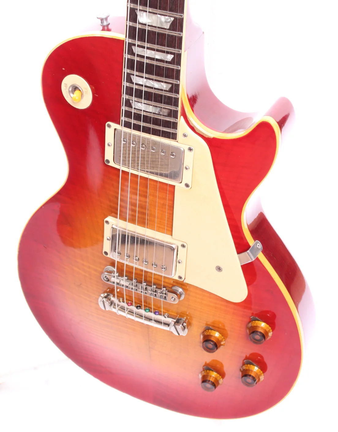 1982 Gibson Les Paul Leo's 59 Reissue heritage cherry sunburst flametop - Image 3