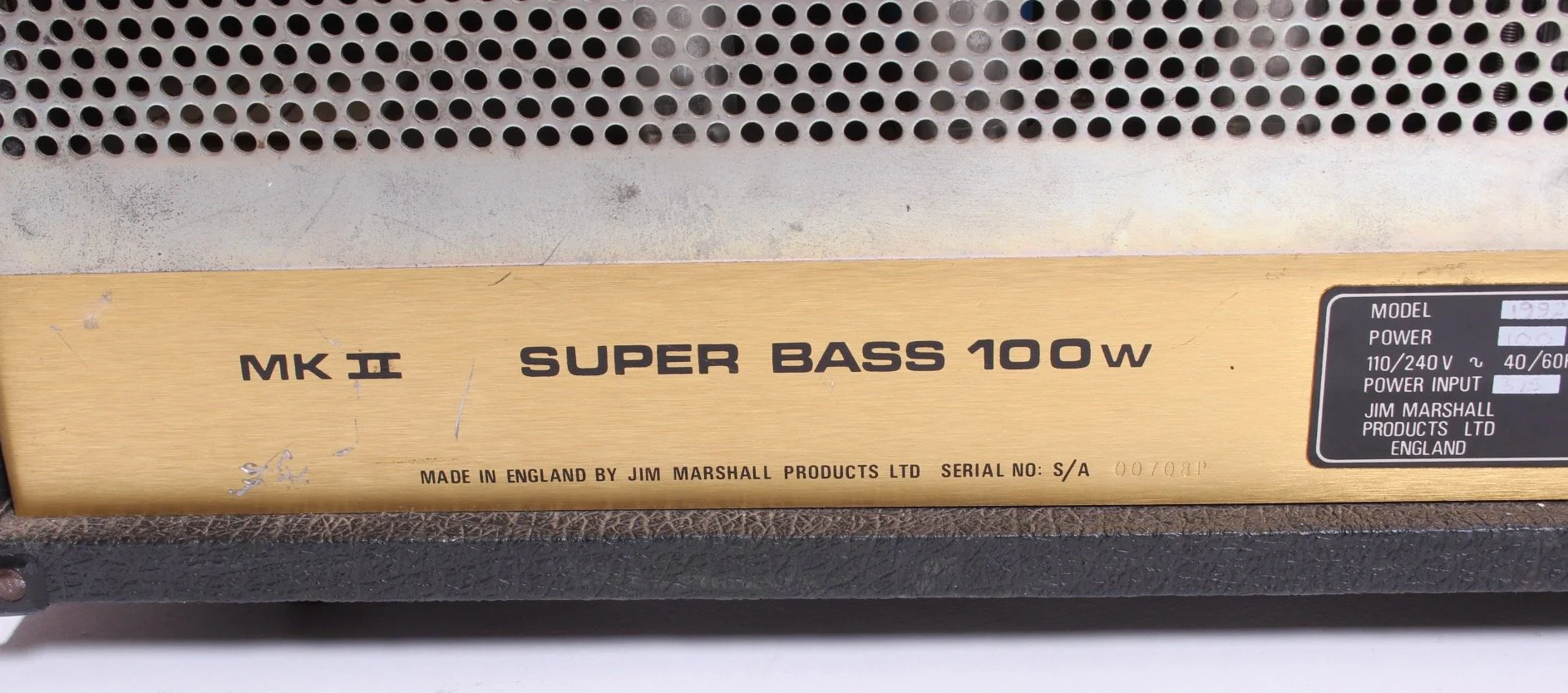 1982 Marshall JCM800 Super Bass 100w - Image 8