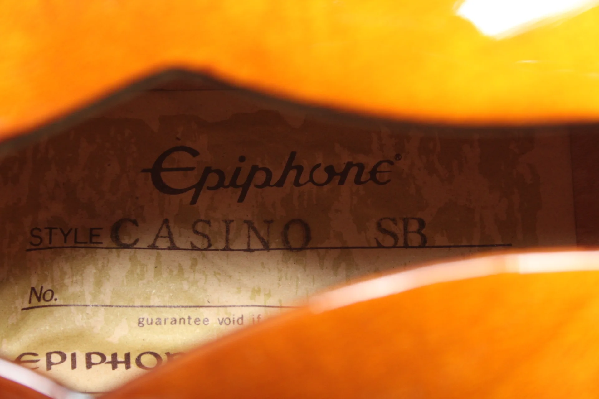 1983 Epiphone Casino sunburst - Image 11