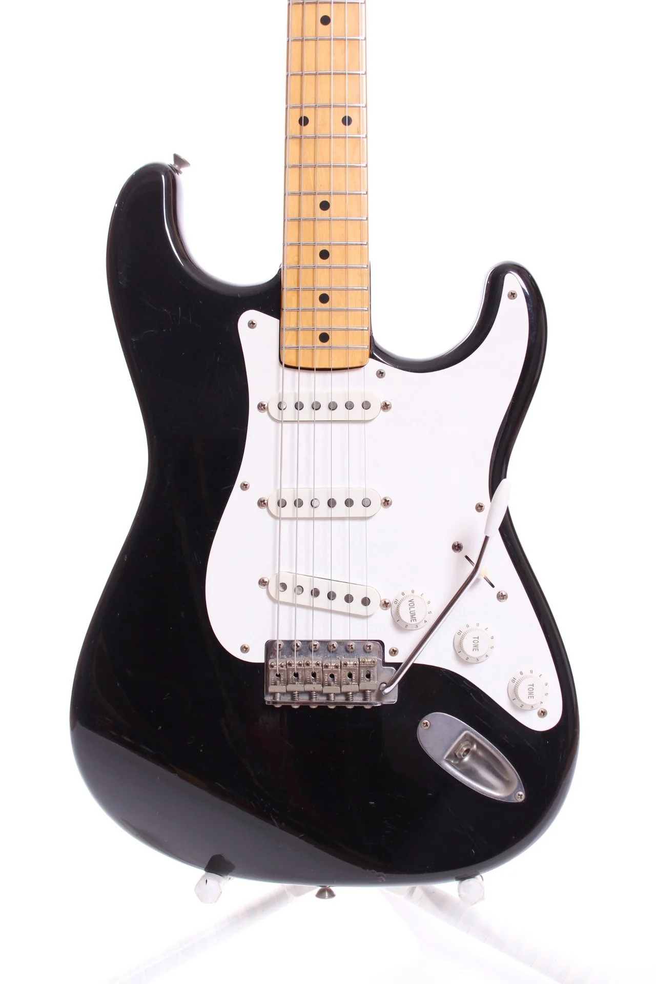 1983 Fender Japan Stratocaster '57 Reissue black - Image 3