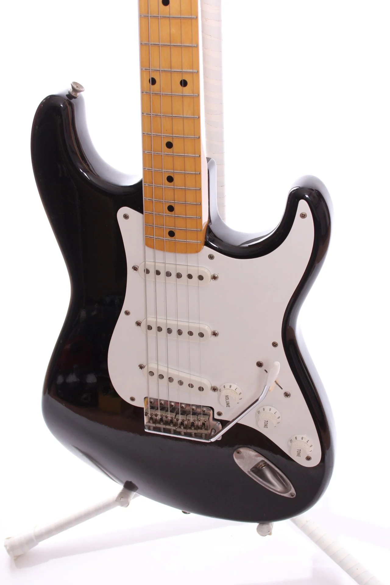 1983 Fender Japan Stratocaster '57 Reissue black - Image 4