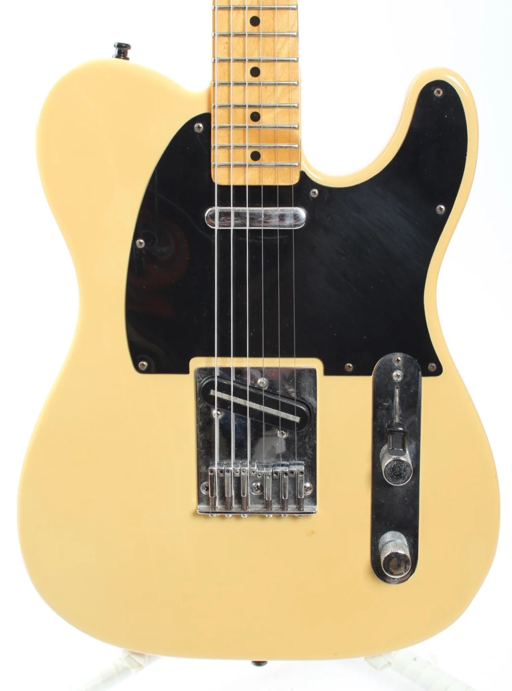 1983 Fender Telecaster Standard olympic white Jeck Buckley mods - Image 2