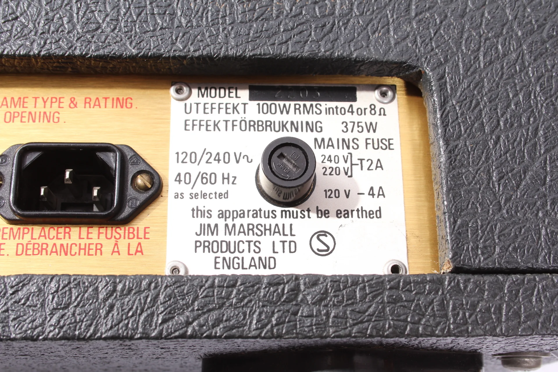 1983 Marshall JMP100 2203 100w - Image 7