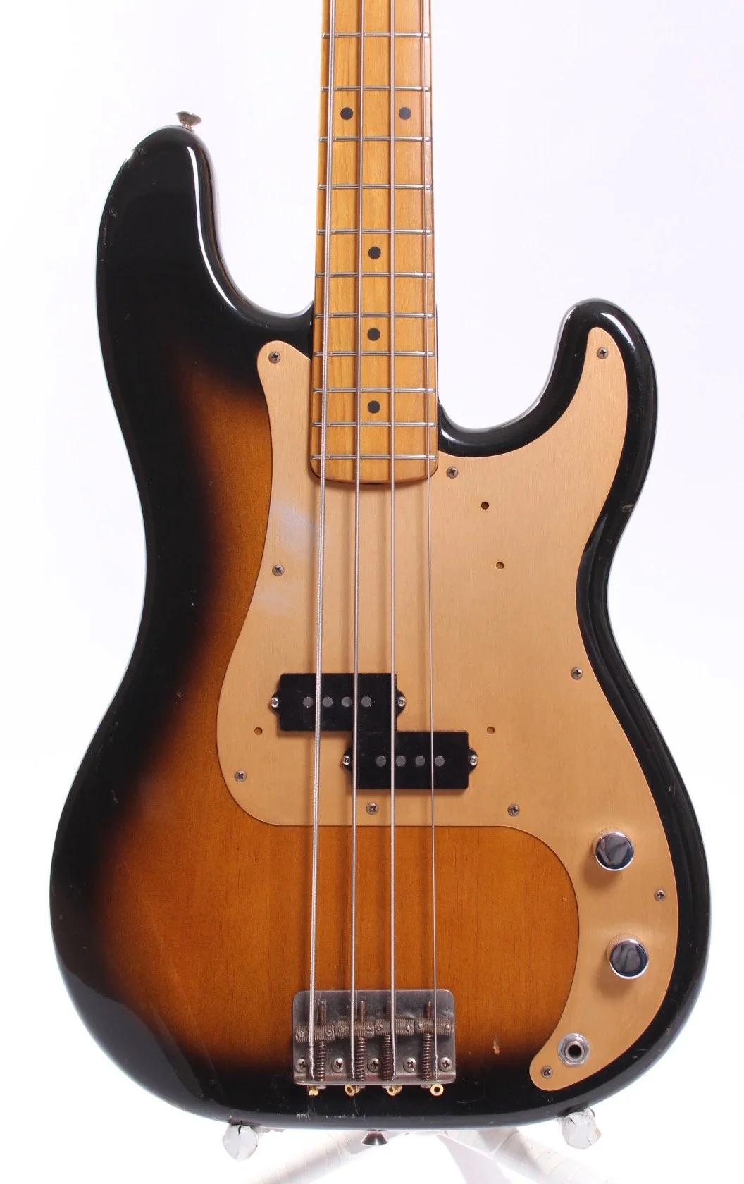 1983 Squier by Fender JV Series Precision Bass '57 Reissue sunburst - Image 2