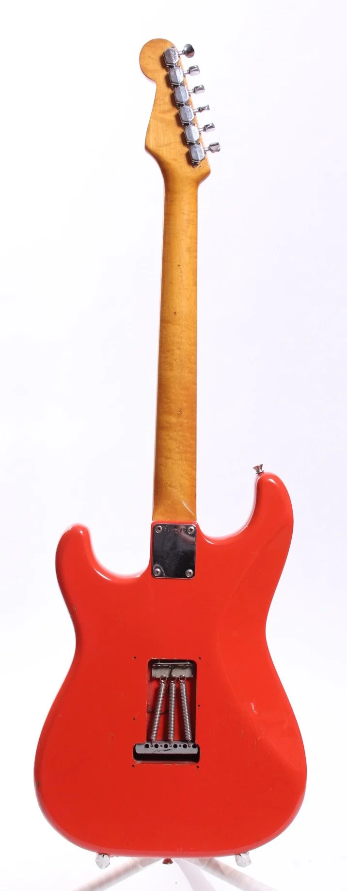 1983 Squier by Fender JV Series Stratocaster '62 Reissue fiesta red - Image 6