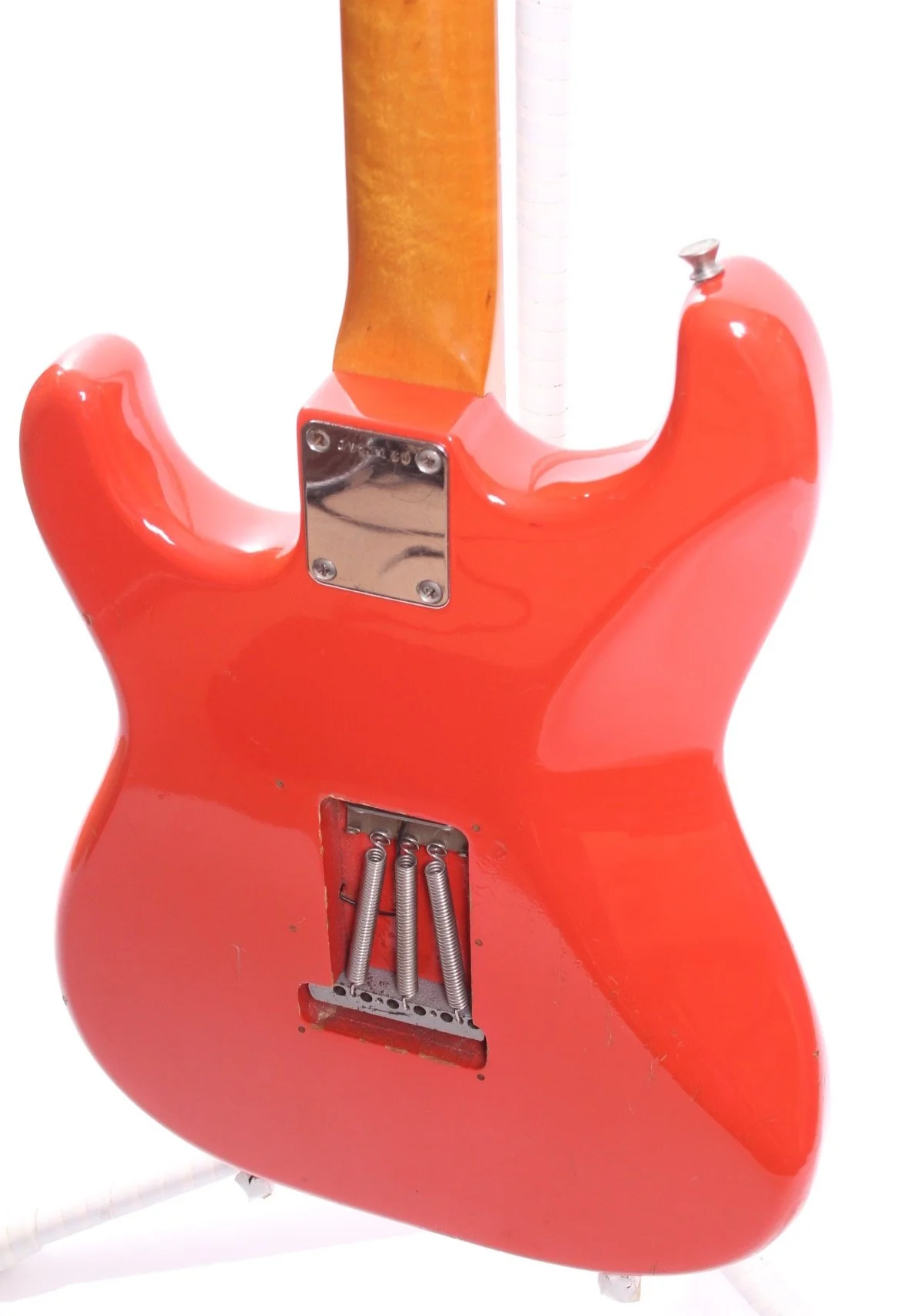 1983 Squier by Fender JV Series Stratocaster '62 Reissue fiesta red - Image 8