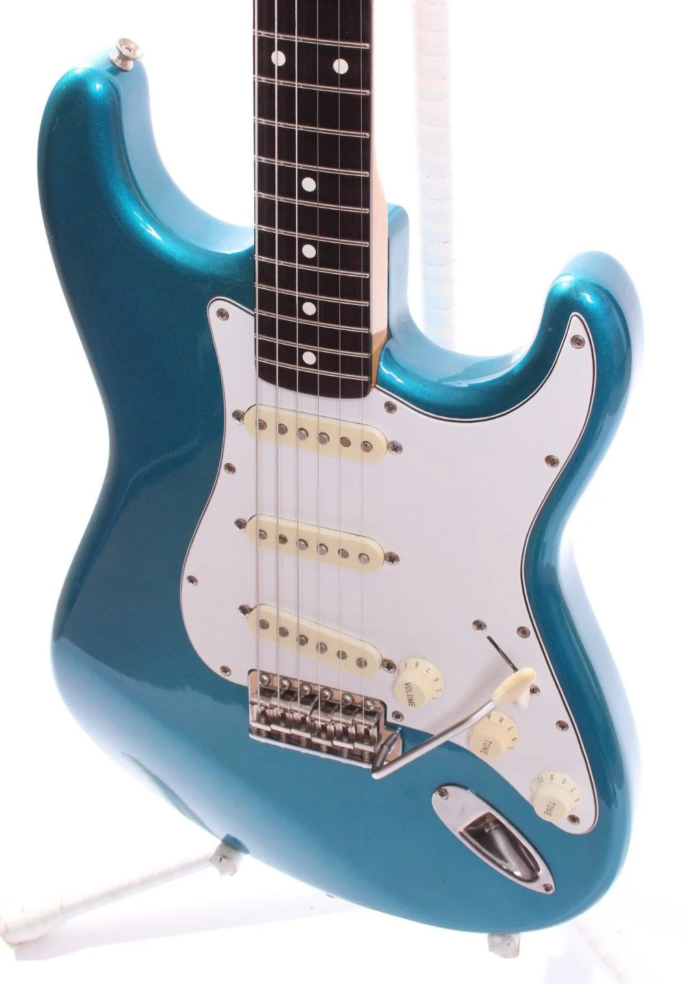 1983 Squier by Fender JV Series Stratocaster '62 Reissue lake placid blue - Image 3