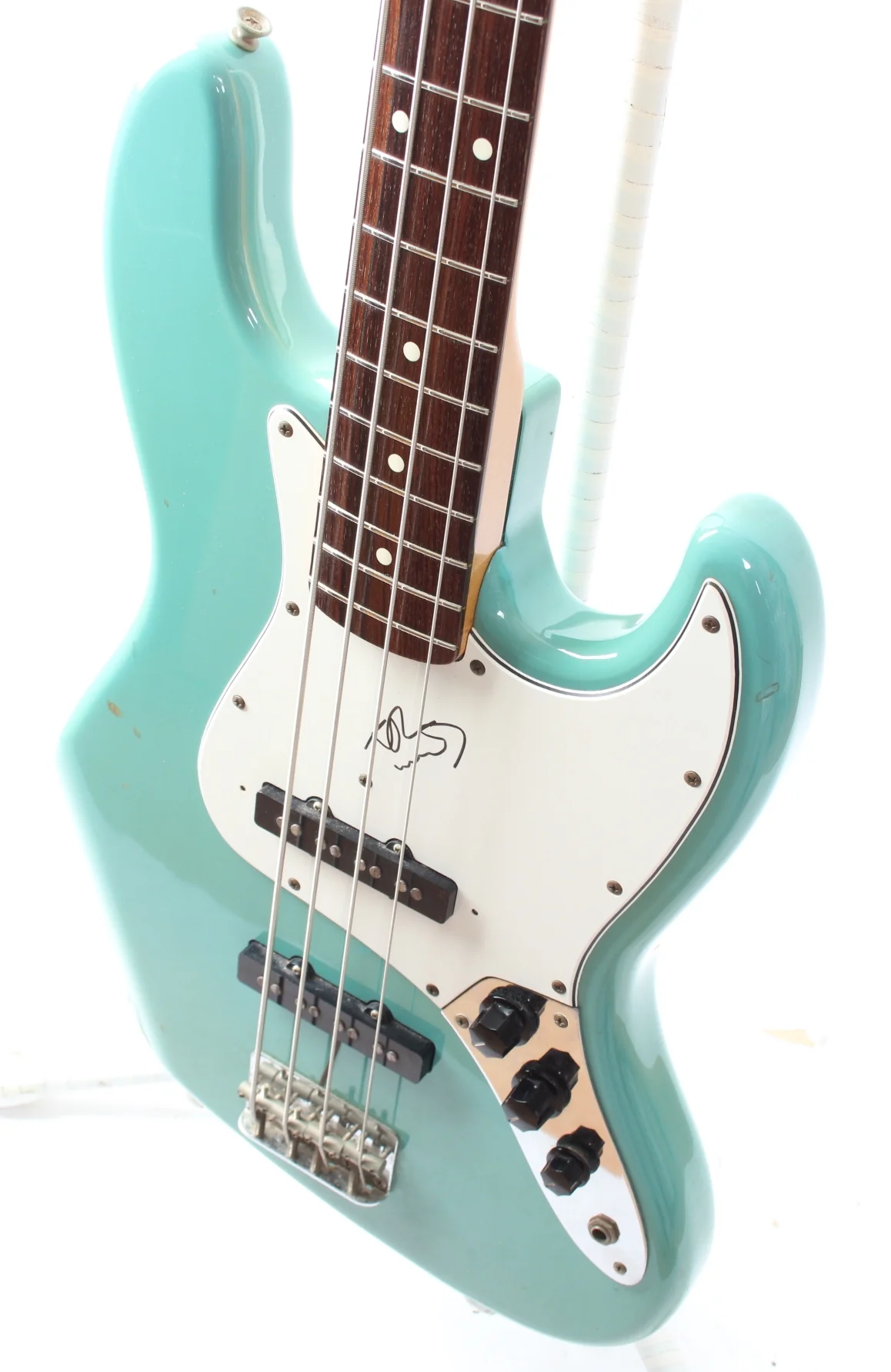 1983 Squier Jazz Bass 62 Reissue california blue - Image 3