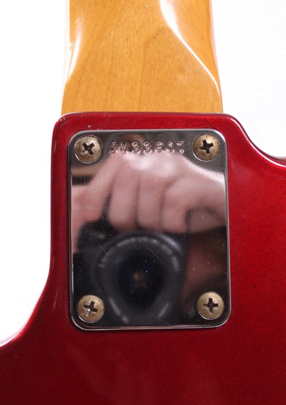 1983 Squier Jazz Bass 62 Reissue candy apple red - Image 11
