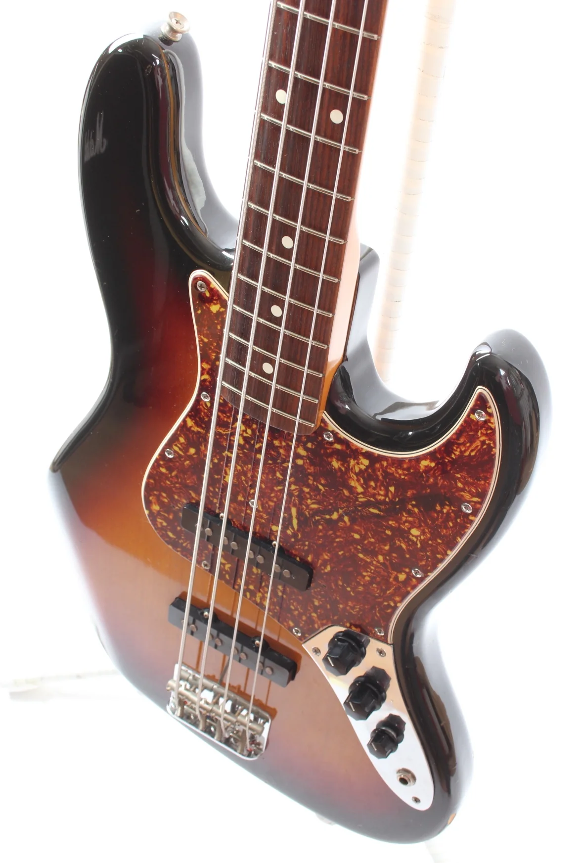 1983 Squier Jazz Bass 62 Reissue sunburst - Image 3
