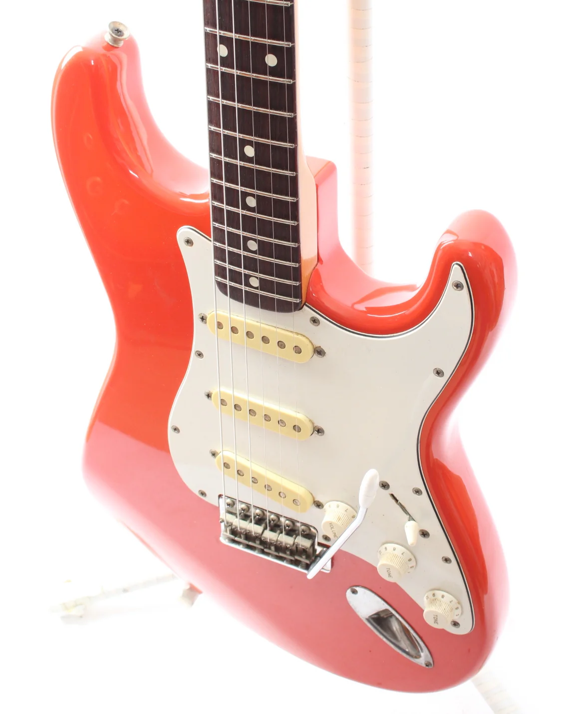 1983 Squier Stratocaster 62 Reissue fiesta red - Image 3