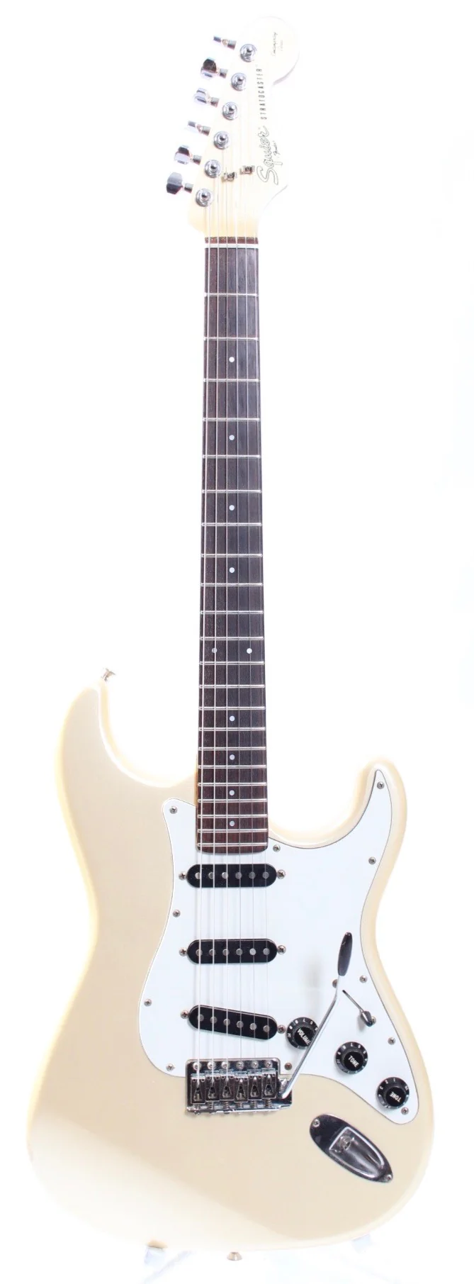 1983 Squier Stratocaster Contemporary Series pearl white metallic