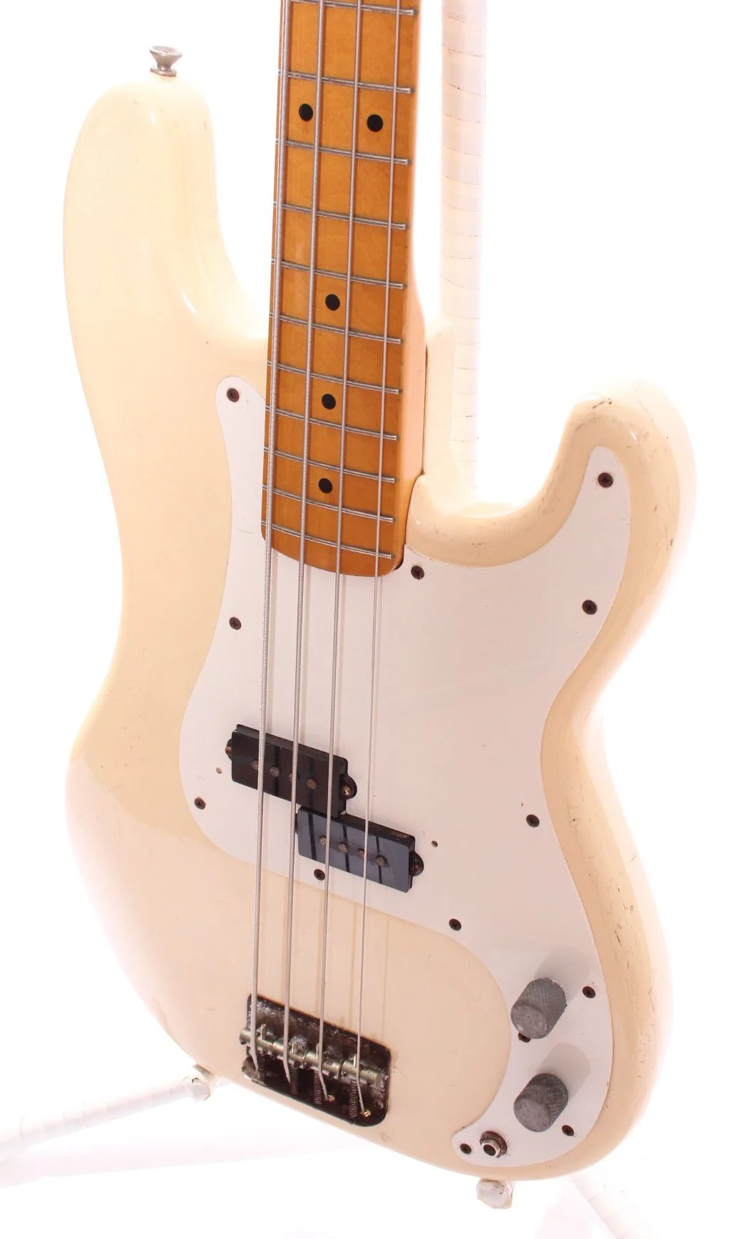 1984 Fender Precision Bass 57 Reissue vintage white - Image 3