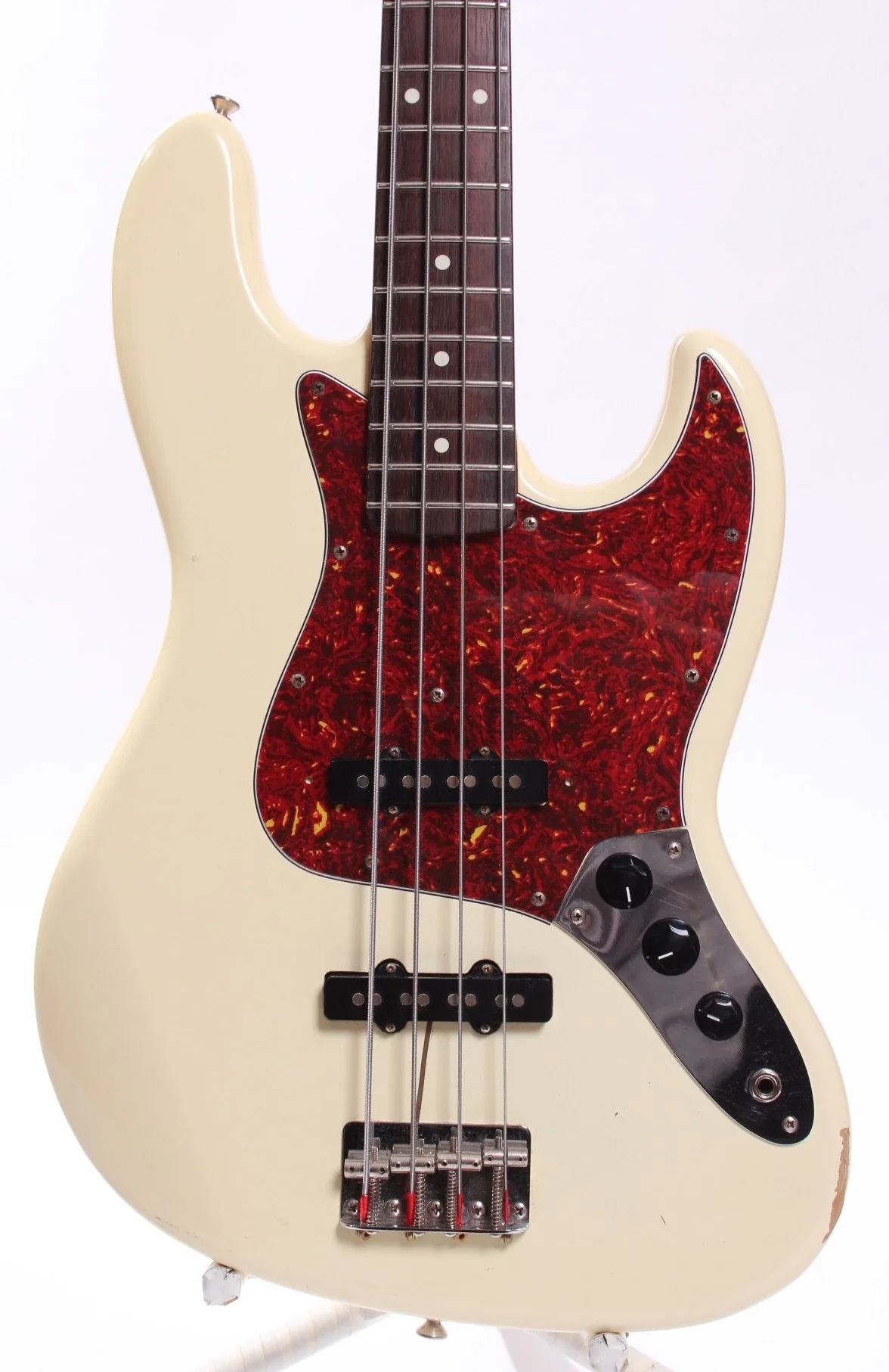 1984 Squier by Fender Jazz Bass 62 Reissue vintage white - Image 2