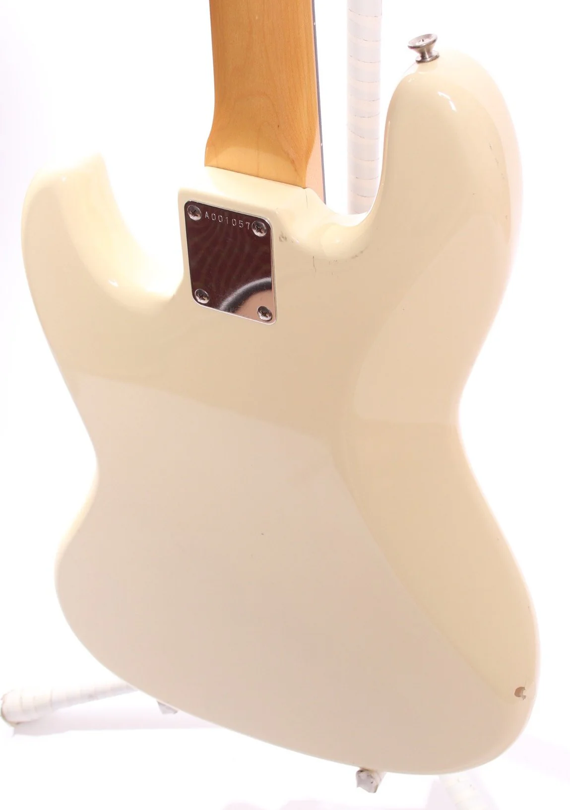 1984 Squier by Fender Jazz Bass 62 Reissue vintage white - Image 8