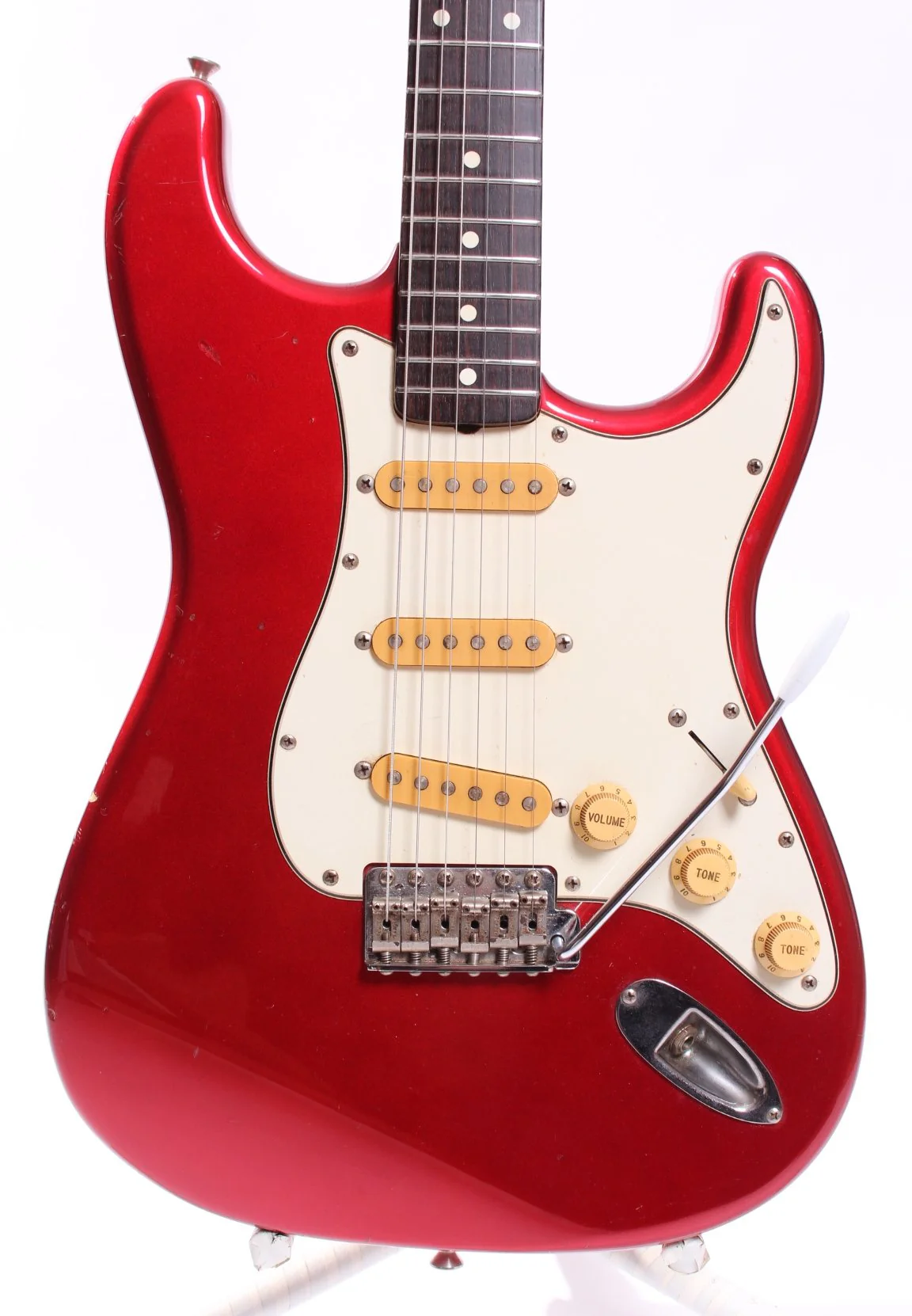 1984 Squier by Fender Stratocaster 62 Reissue candy apple red - Image 2