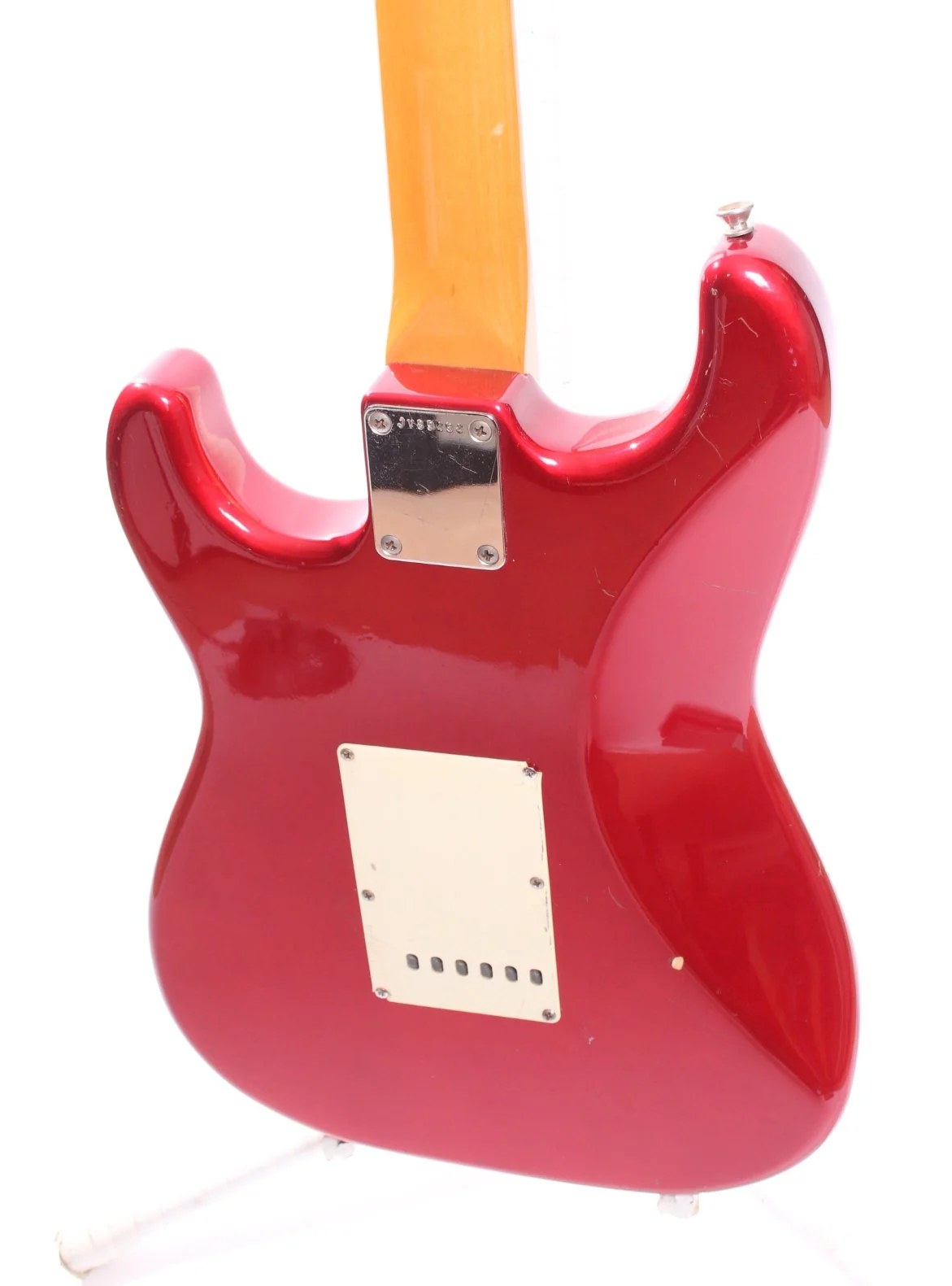 1984 Squier by Fender Stratocaster 62 Reissue candy apple red - Image 8