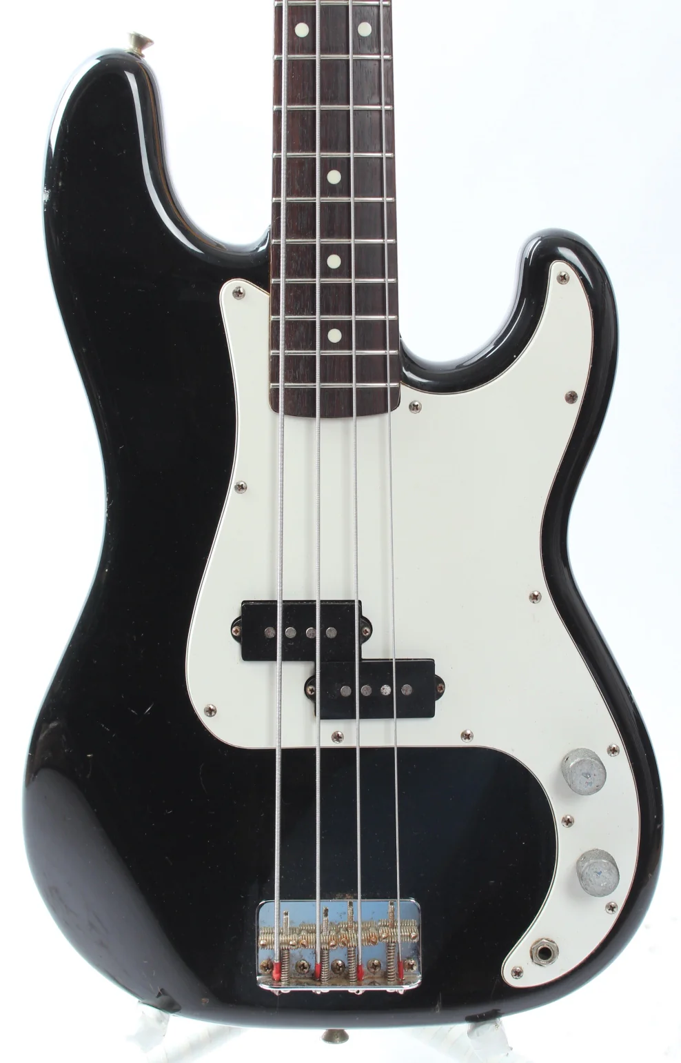 1984 Squier Precision Bass 32" Medium Scale black - Image 2