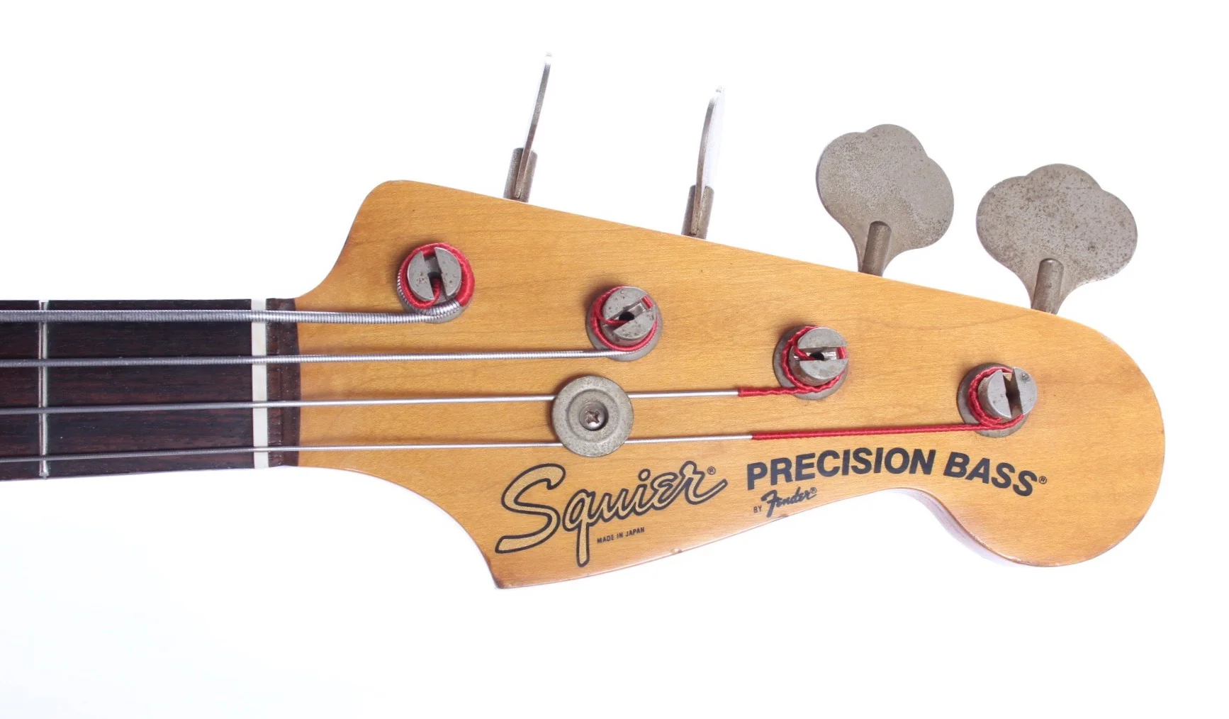 1984 Squier Precision Bass 62 Reissue 32" medium scale candy apple red - Image 4