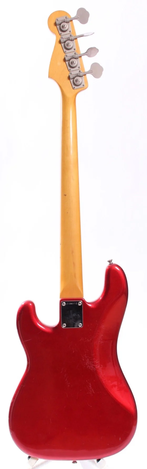 1984 Squier Precision Bass 62 Reissue 32" Scale candy apple red - Image 6