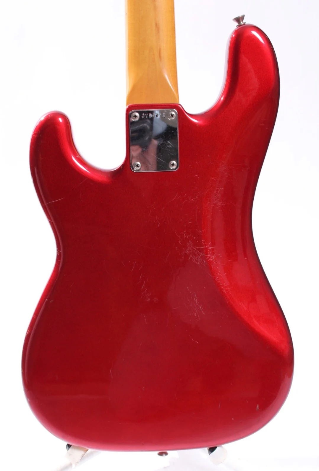1984 Squier Precision Bass 62 Reissue 32" Scale candy apple red - Image 7