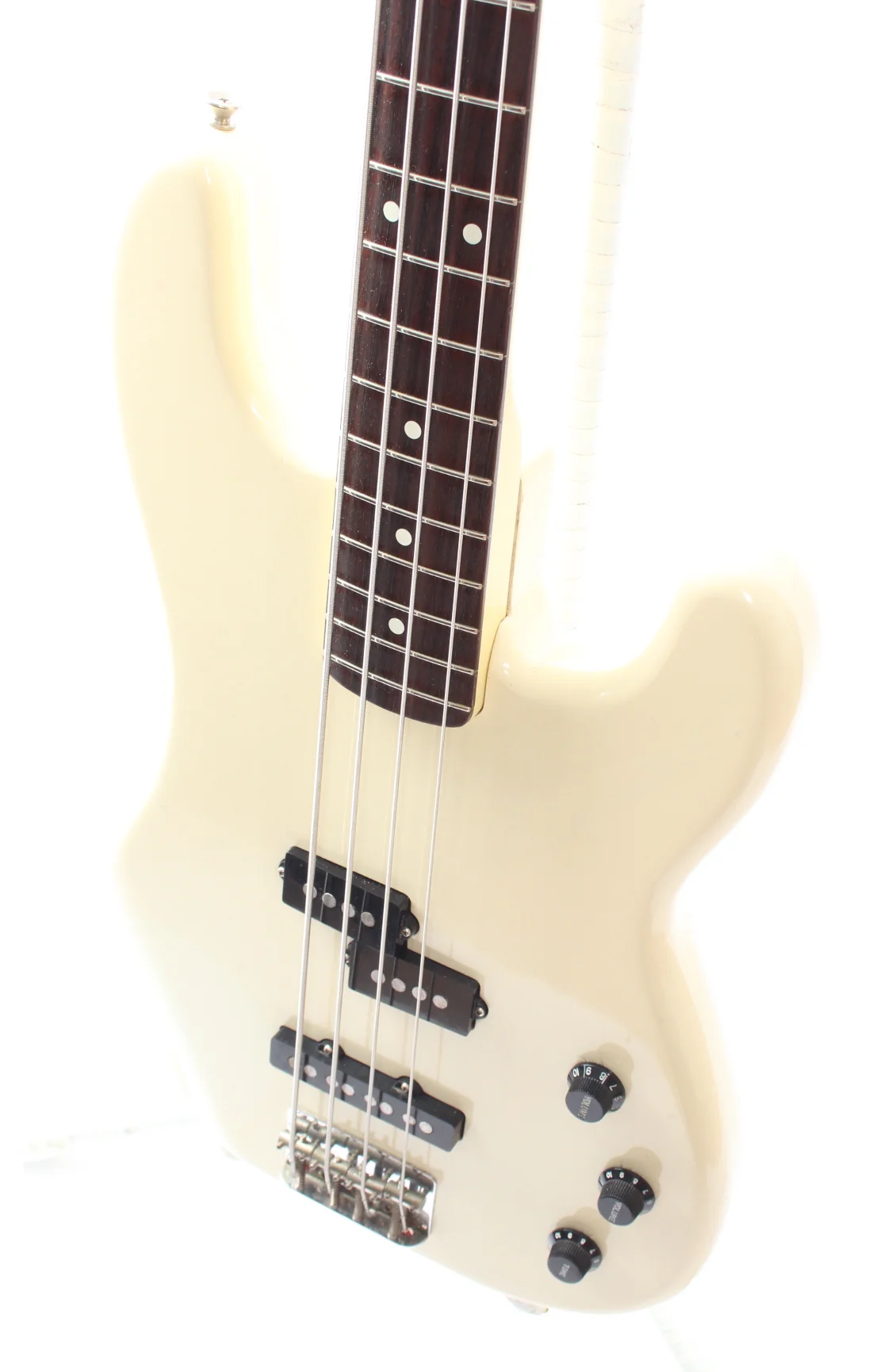 1984 Squier Precision Jazz Bass Special PJ-555 olympic white - Image 3