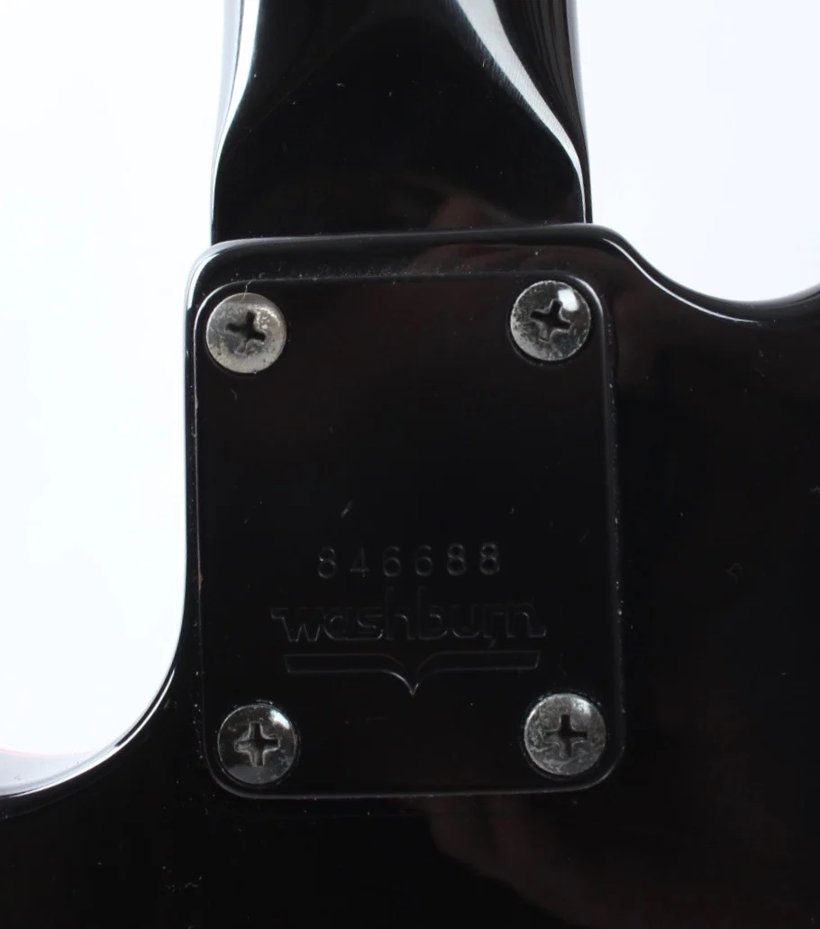 1984 Washburn Tour 24 Vibrato BBR EMG pickups red hot black - Image 11