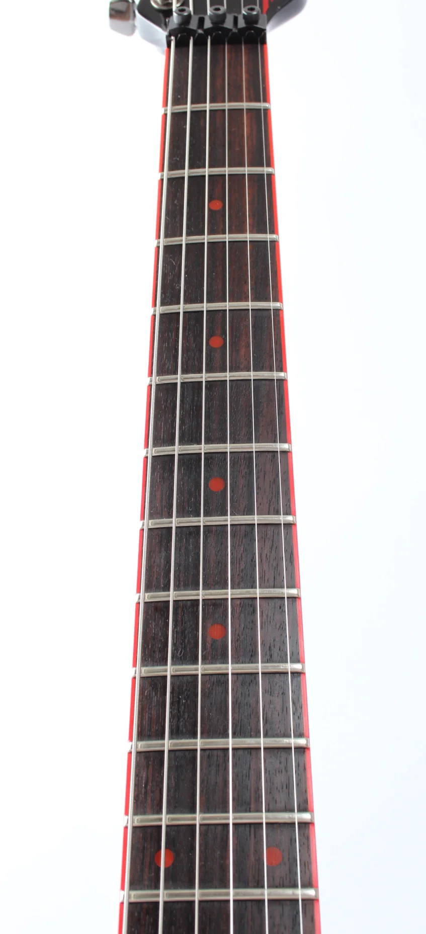1984 Washburn Tour 24 Vibrato BBR EMG pickups red hot black - Image 4