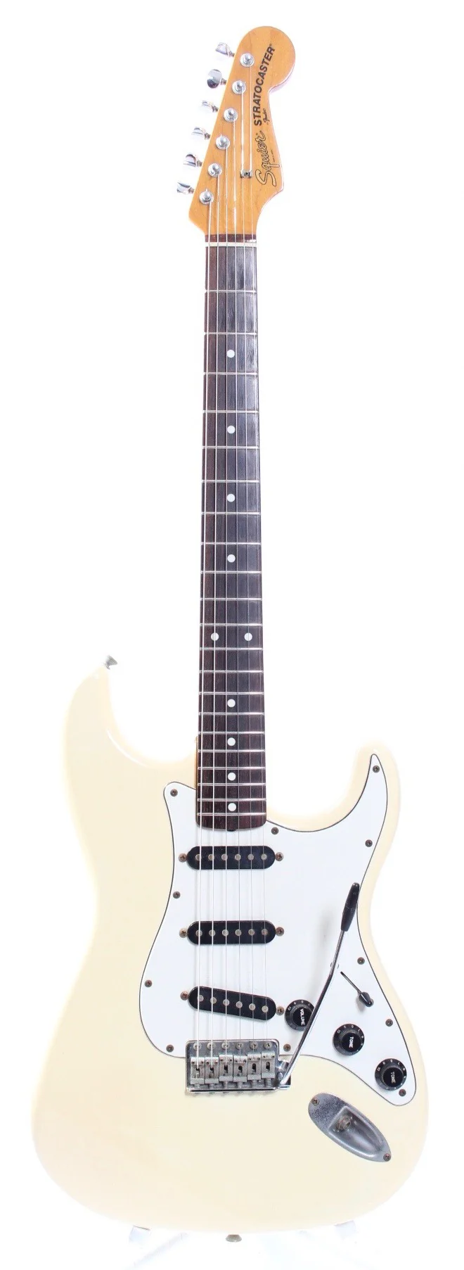 1985 Squier Stratocaster 62 Reissue vintage white