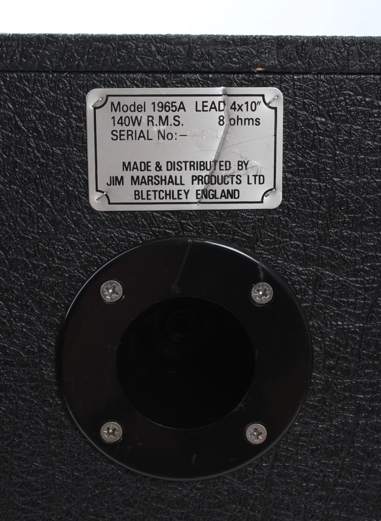 1985 Marshall 1965A 4x10" cabinet - Image 5