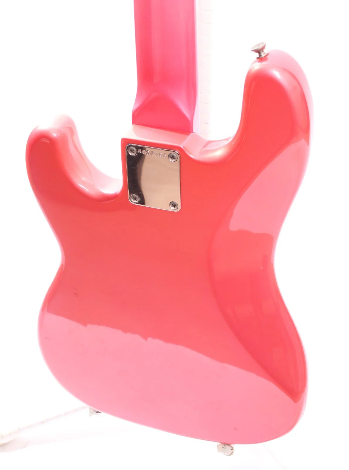 1985 Squier Precision Bass 62 Reissue Medium Scale all metallic pink - Image 8