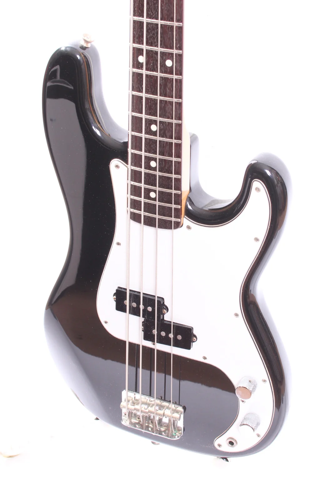 1985 Squier Precision Bass medium scale black - Image 3