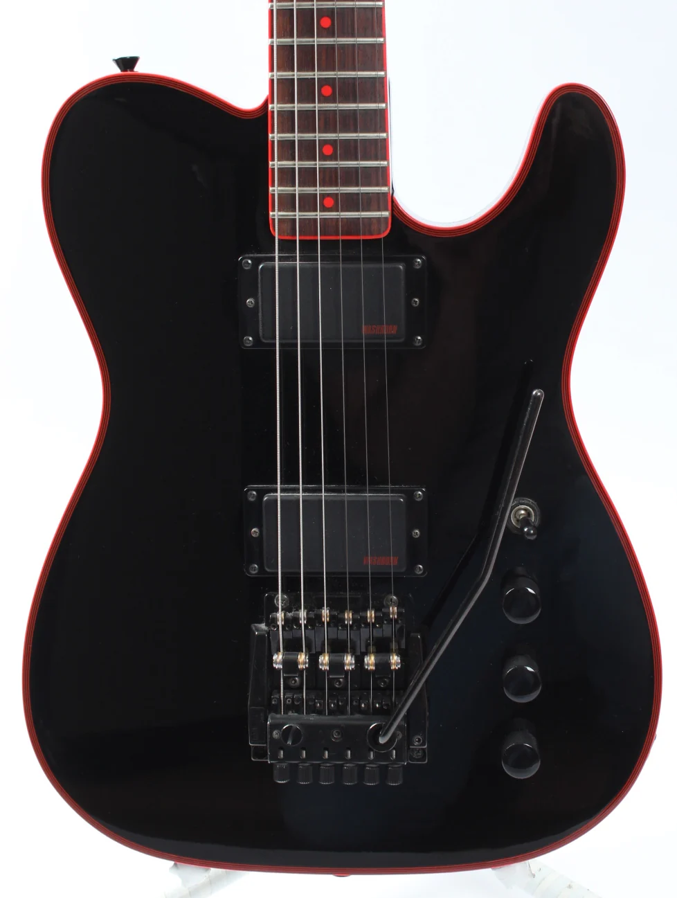 1985 Washburn Tour 24 Vibrato BBR red hot black - Image 2