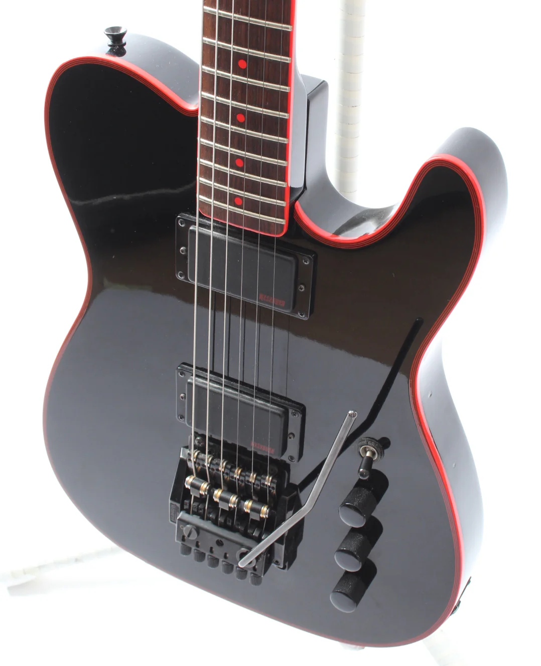 1985 Washburn Tour 24 Vibrato BBR red hot black - Image 3